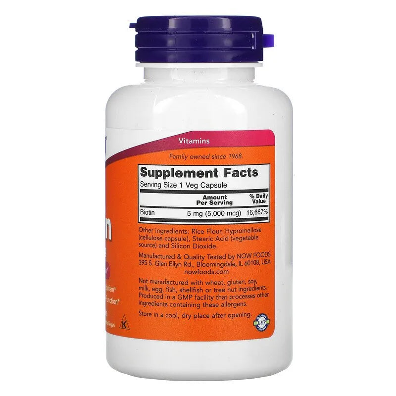 NOW Foods Biotin 5000mcg
